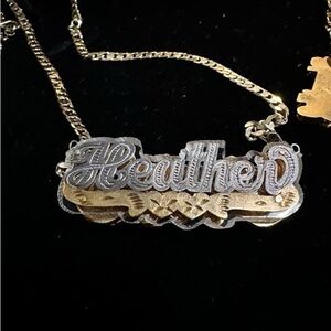 Custom Gold and Silver Name Necklace